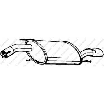 Глушитель выхлопных газов конечный BOSAL 154-079