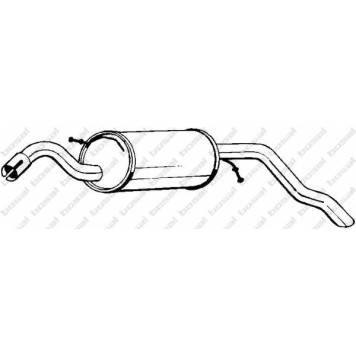 Глушитель выхлопных газов конечный BOSAL 154-279