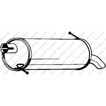 Глушитель выхлопных газов конечный BOSAL 154-323