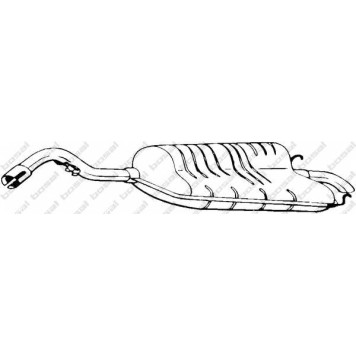 Глушитель выхлопных газов конечный BOSAL 154-365