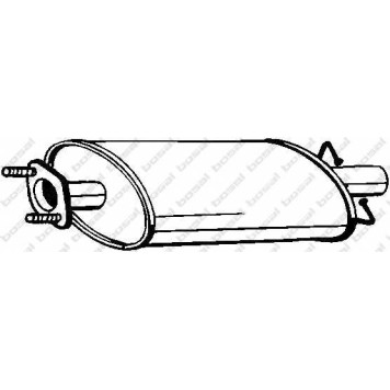 Средний глушитель выхлопных газов BOSAL 154-459