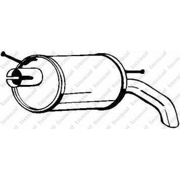 Глушитель выхлопных газов конечный BOSAL 154-511