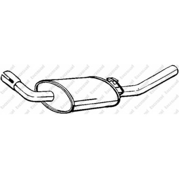 Глушитель выхлопных газов конечный BOSAL 154-871