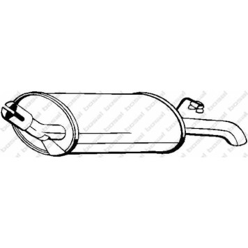 Глушитель выхлопных газов конечный BOSAL 154-991