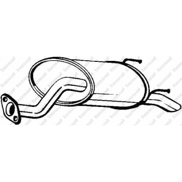 Глушитель выхлопных газов конечный BOSAL 163-395