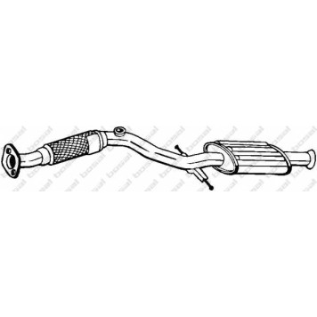 Предглушитель выхлопных газов BOSAL 165-295