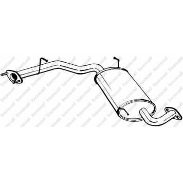 Средний глушитель выхлопных газов BOSAL 169-213