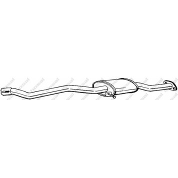 Средний глушитель выхлопных газов BOSAL 171-341