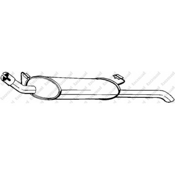 Глушитель выхлопных газов конечный BOSAL 185-141