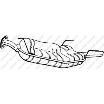 Глушитель выхлопных газов конечный BOSAL 185-411