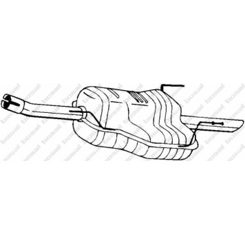 Глушитель выхлопных газов конечный BOSAL 185-481