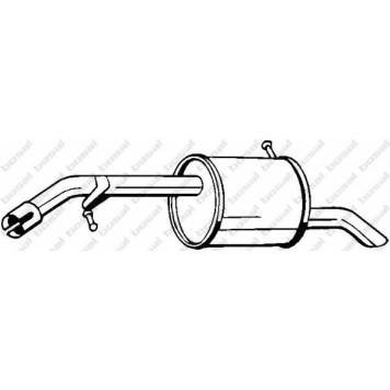 Глушитель выхлопных газов конечный BOSAL 190-039