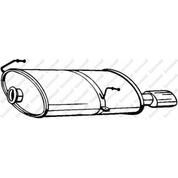 Глушитель выхлопных газов конечный BOSAL 190-619