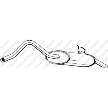 Глушитель выхлопных газов конечный BOSAL 200-261