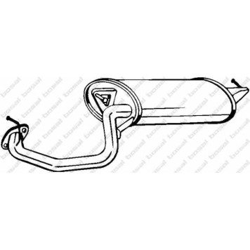 Глушитель выхлопных газов конечный BOSAL 228-151