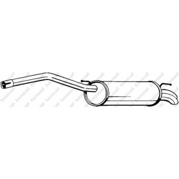 Глушитель выхлопных газов конечный BOSAL 233-087