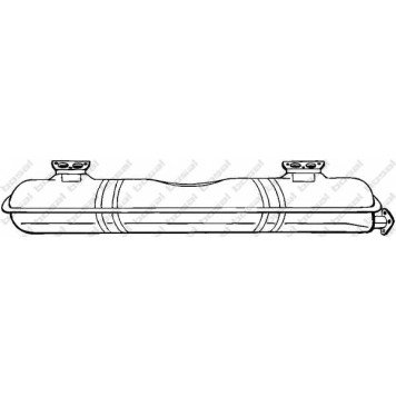 Предглушитель выхлопных газов BOSAL 233-203