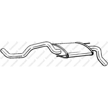 Глушитель выхлопных газов конечный BOSAL 233-325