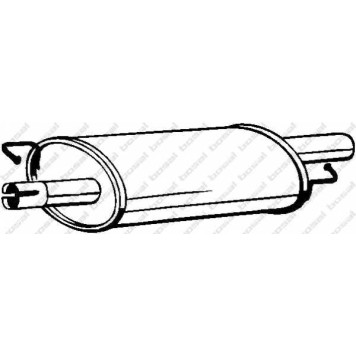 Средний глушитель выхлопных газов BOSAL 233-577