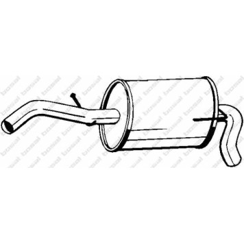 Глушитель выхлопных газов конечный BOSAL 233-607