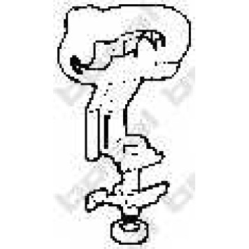 Кронштейн системы выпуска ОГ BOSAL 254-335