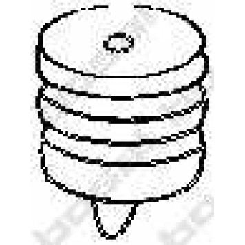 Резиновые полоски системы выпуска BOSAL 255-001