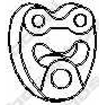 Резиновые полоски системы выпуска BOSAL 255-123