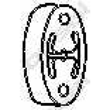 Резиновые полоски системы выпуска BOSAL 255-217