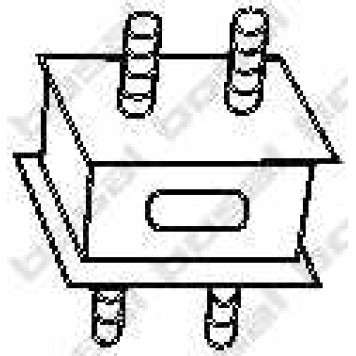 Резиновые полоски системы выпуска BOSAL 255-726