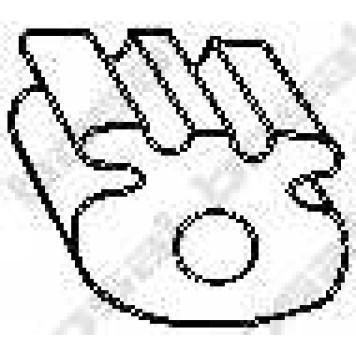 Резиновые полоски системы выпуска BOSAL 255-795