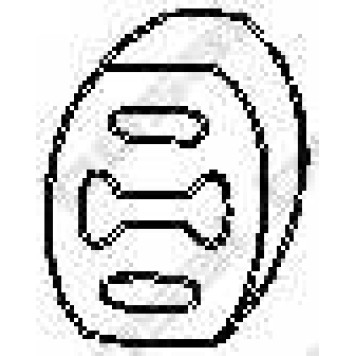 Резиновые полоски системы выпуска BOSAL 255-854