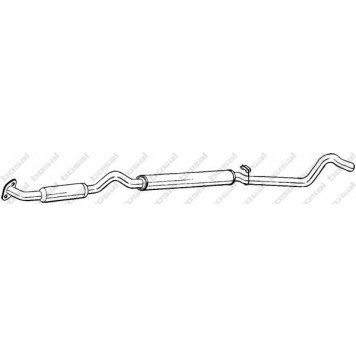 Средний глушитель выхлопных газов BOSAL 278-167