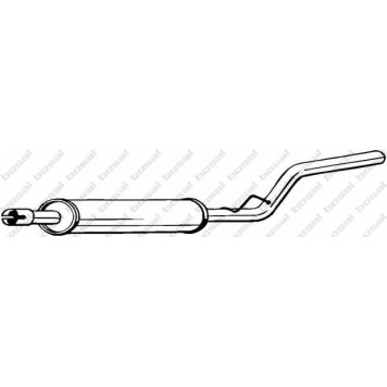 Средний глушитель выхлопных газов BOSAL 278-315