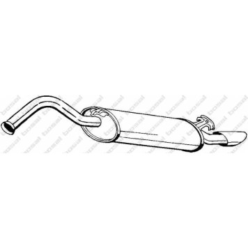 Глушитель выхлопных газов конечный BOSAL 278-971