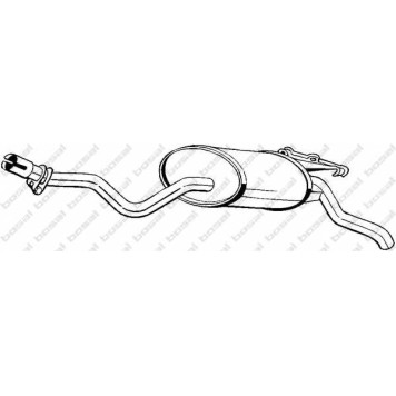 Глушитель выхлопных газов конечный BOSAL 279-349