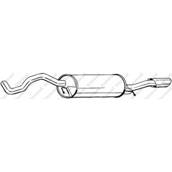 Глушитель выхлопных газов конечный BOSAL 279-563