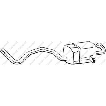 Глушитель выхлопных газов конечный BOSAL 280-813