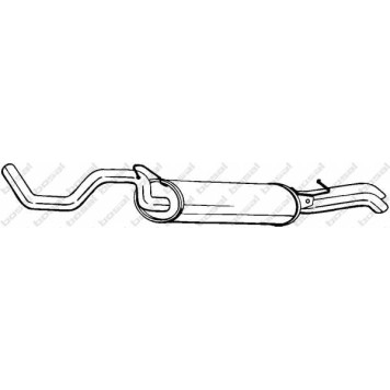 Глушитель выхлопных газов конечный BOSAL 281-227