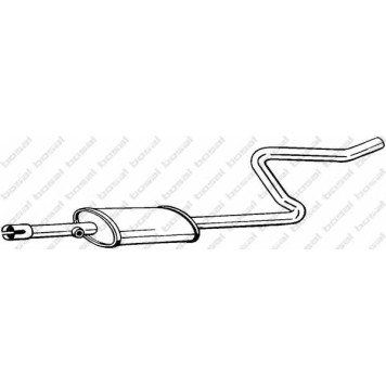 Средний глушитель выхлопных газов BOSAL 281-283