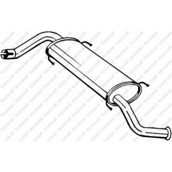 Глушитель выхлопных газов конечный BOSAL 281-873