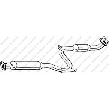Средний глушитель выхлопных газов BOSAL 282-493