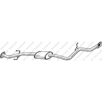 Средний глушитель выхлопных газов BOSAL 282-519