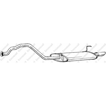 Глушитель выхлопных газов конечный BOSAL 283-017