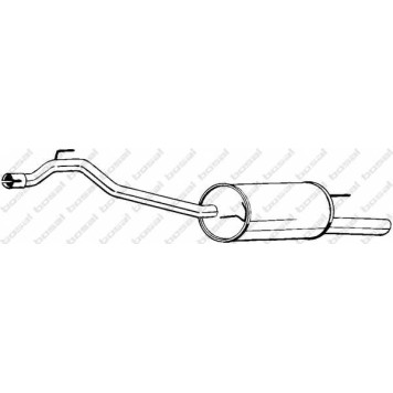 Глушитель выхлопных газов конечный BOSAL 283-459