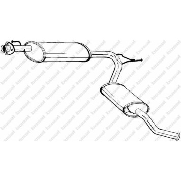 Глушитель выхлопных газов конечный BOSAL 283-581