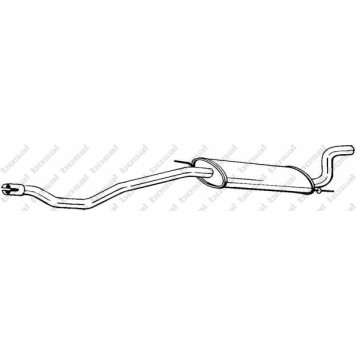 Глушитель выхлопных газов конечный BOSAL 283-741