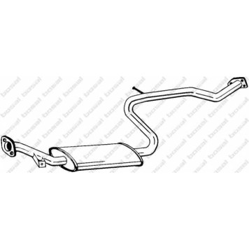 Средний глушитель выхлопных газов BOSAL 283-837