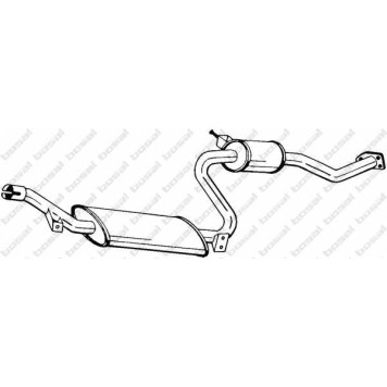 Средний глушитель выхлопных газов BOSAL 284-155