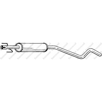Средний глушитель выхлопных газов BOSAL 284-739