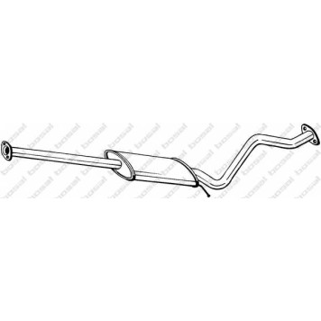 Средний глушитель выхлопных газов BOSAL 285-357